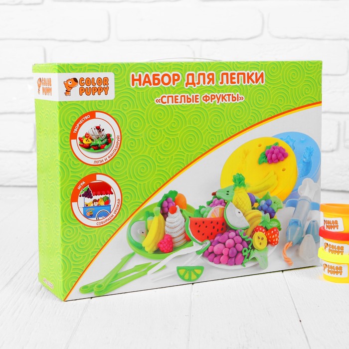 Набор для лепки "Спелые фрукты", тесто 240 г, аксессуары