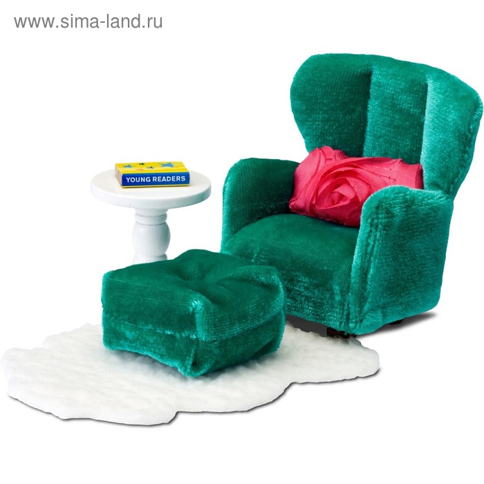 фото Мебель кукольная смоланд «кресло с пуфиком» lundby