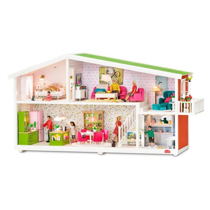 Домик кукольный Смоланд с освещением