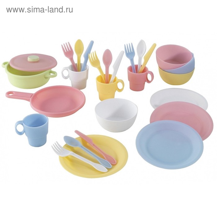 фото Игровой набор кухонной посуды «пастель» kidkraft