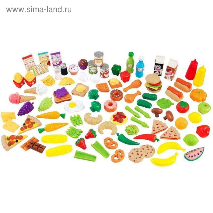 Игровой набор еды «Вкусное удовольствие», 115 элементов игровые наборы kidkraft набор еды вкусное удовольствие 30 элементов