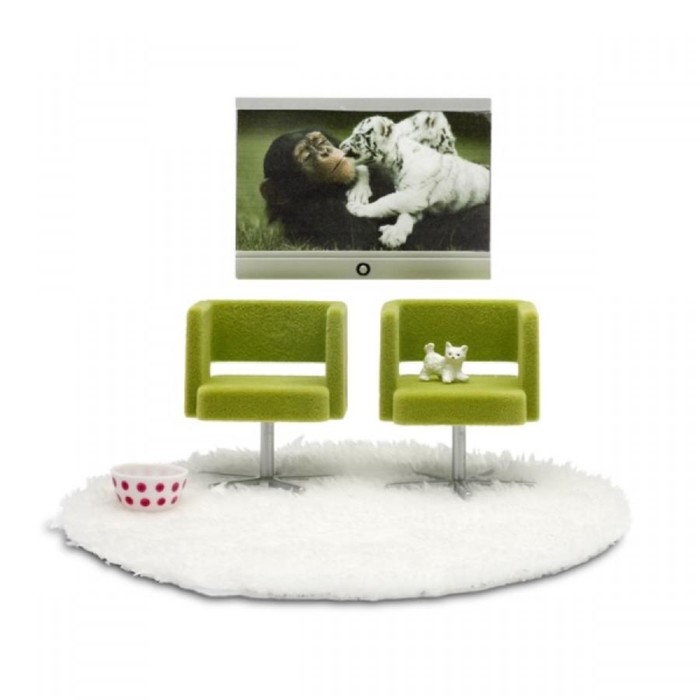 Набор мебели для кукольного домика Стокгольм "Домашний кинотеатр"