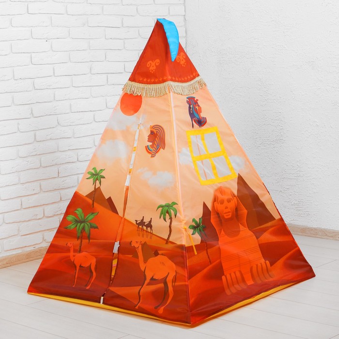 Палатка игровая Сокровища фараонов,100*100*130 см+игр.фонарь эл.пит.3*АА не вх.в комплект