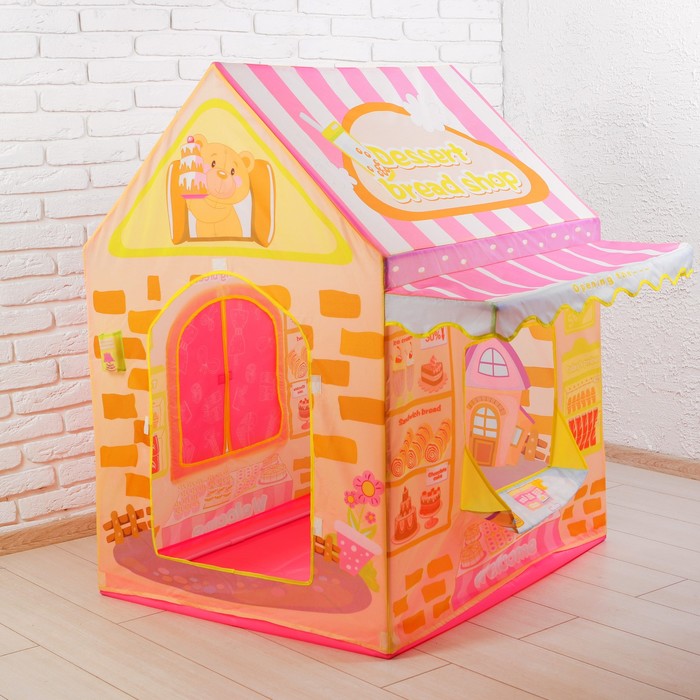 Палатка игровая Французская кондитерская, 123*83*100 см + игр.звонок эл.пит.3*AG13 вх.в комп 36822