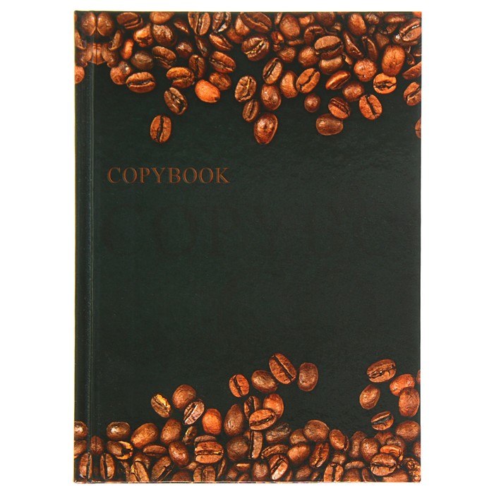 Колледж-тетрадь А5, 80 листов клетка Calligrata "Кофейные зерна", твёрдая обложка