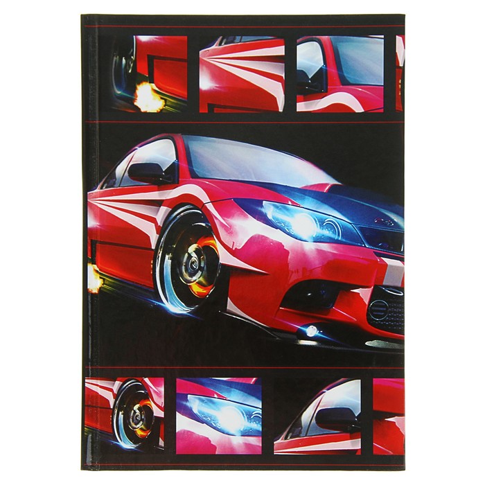 Колледж-тетрадь А5, 160 листов клетка Calligrata "Машина", твёрдая обложка