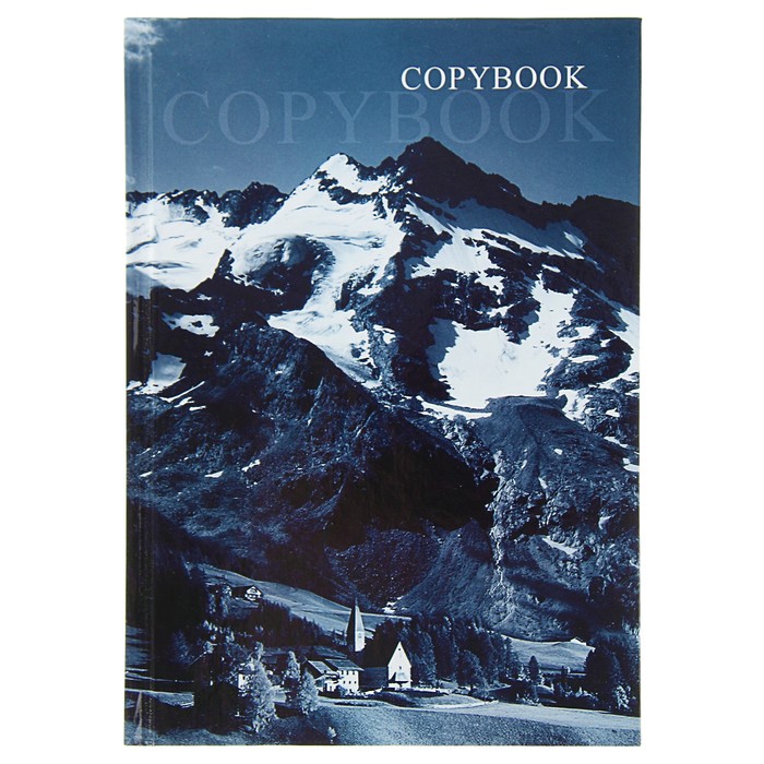 Колледж-тетрадь А5, 160 листов клетка Calligrata "Горы", твёрдая обложка