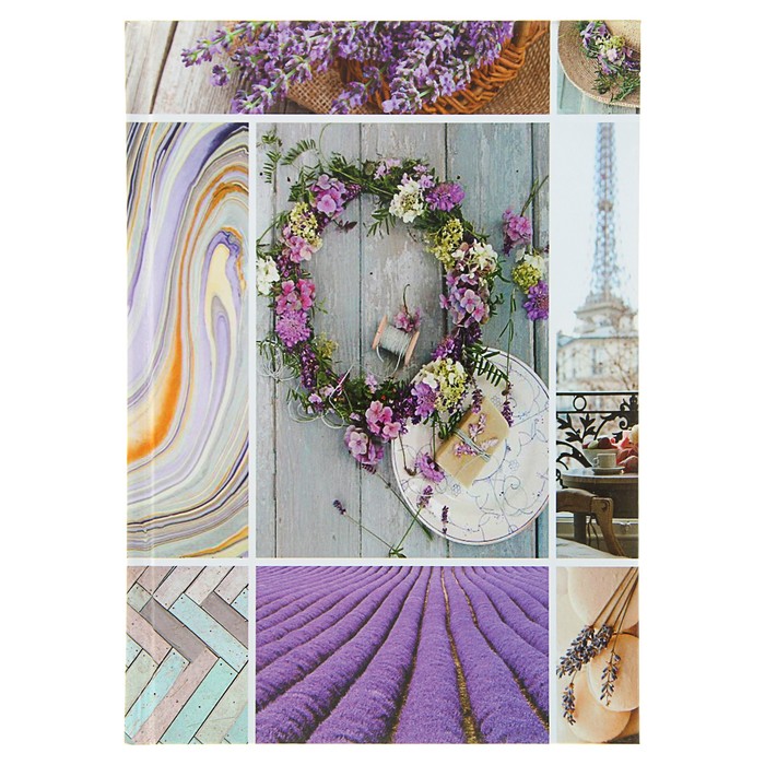 Колледж-тетрадь А5, 160 листов клетка Calligrata "Коллаж. Домашний уют", твёрдая обложка