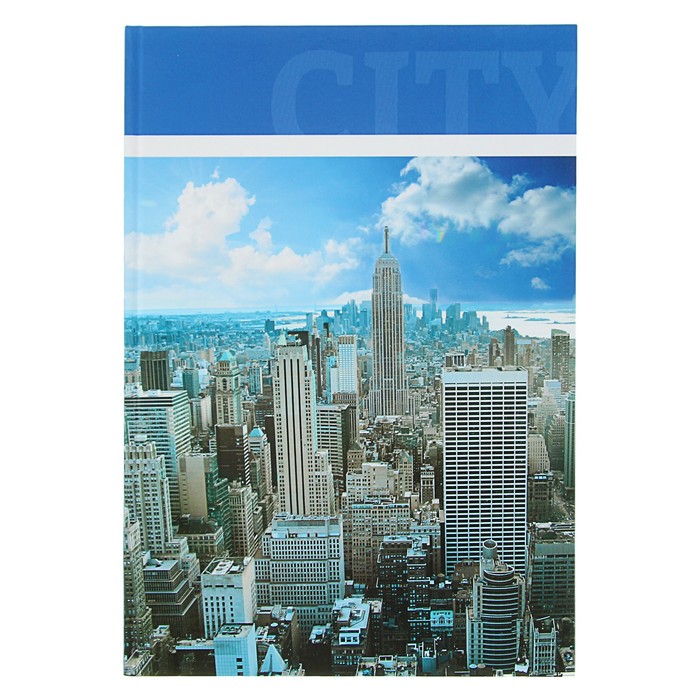 Колледж-тетрадь А4, 120 листов клетка Calligrata "Город", твёрдая обложка