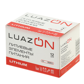 Батарейка литиевая LuazON, CR2016, 3V, блистер, 1 шт Ош