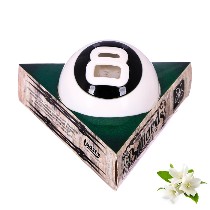 Ароматизатор в авто бильярдный шар "Жасмин"