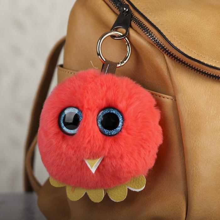 Пушистик на кольце "Птенчик" МИКС 11х11,5х6 см