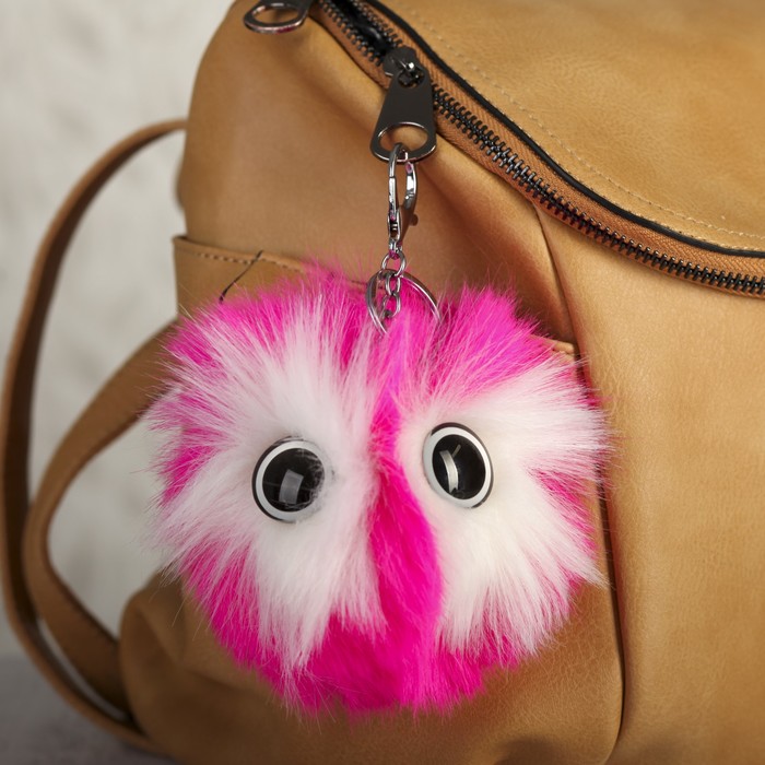 Пушистик на кольце "Чудо-юдо" МИКС 12х12 см