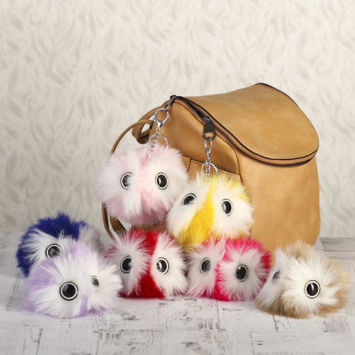 Пушистик на кольце "Чудо-юдо" МИКС 12х12 см