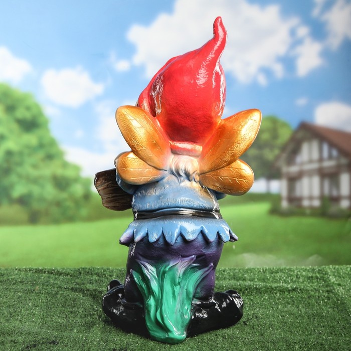 Садовая фигура "Гном пчёлка" 52 см микс