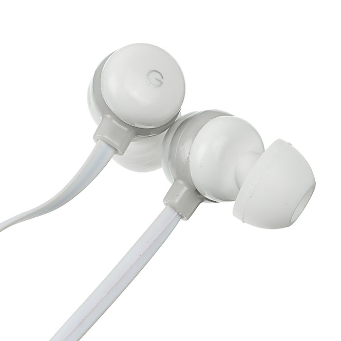 Наушники GAL MPС-620WG, вакуумные, серо-белые