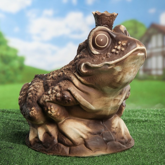 Садовая фигура- кашпо "Лягушка царевна" шамот 61 *31*37 см