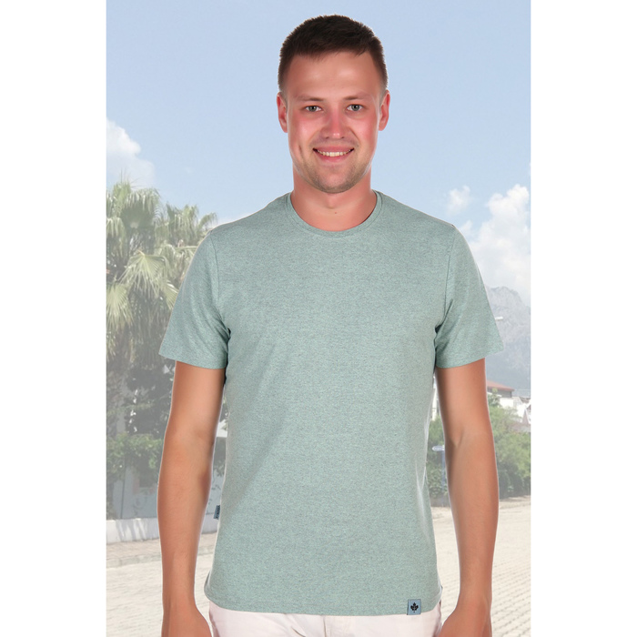 Футболка мужская 1650 цвет ментол, р-р 50