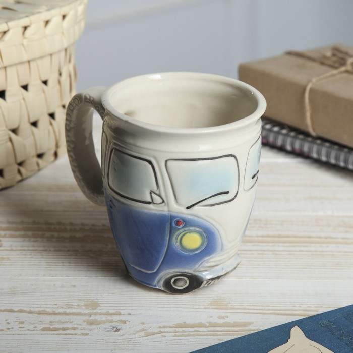 Кружка 400 мл "Крепыш" синяя