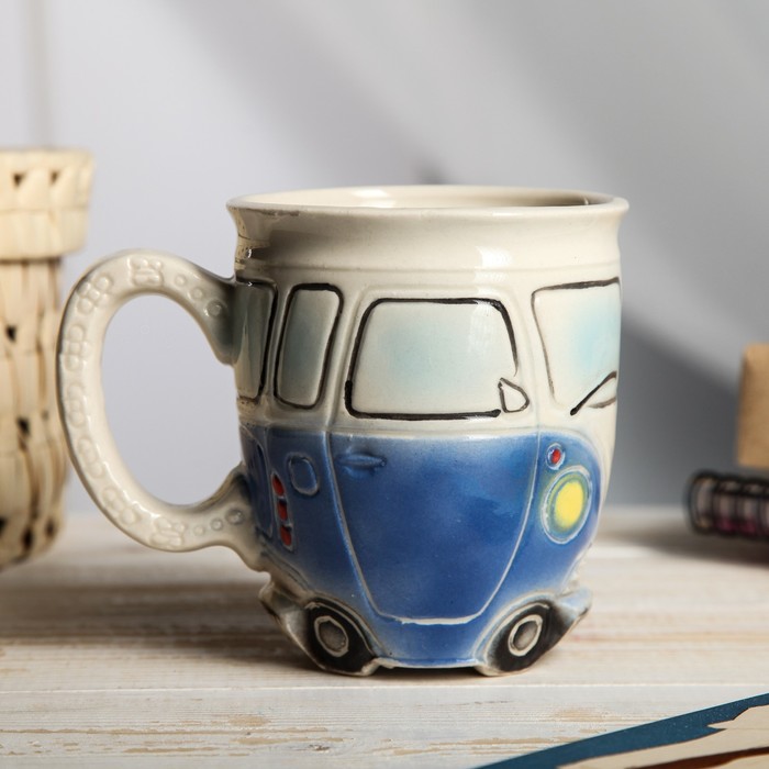 Кружка 400 мл "Крепыш" синяя