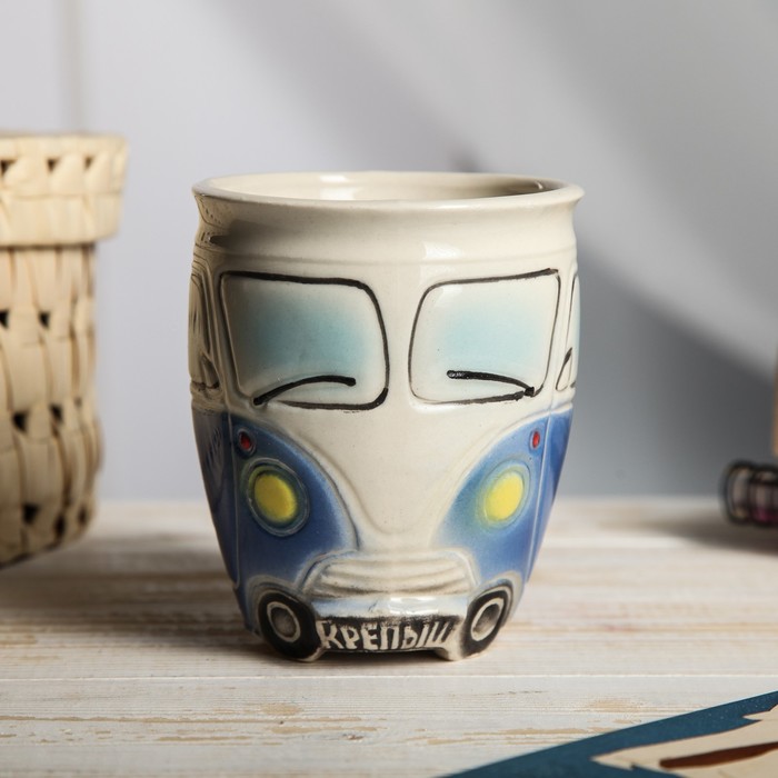 Кружка 400 мл "Крепыш" синяя