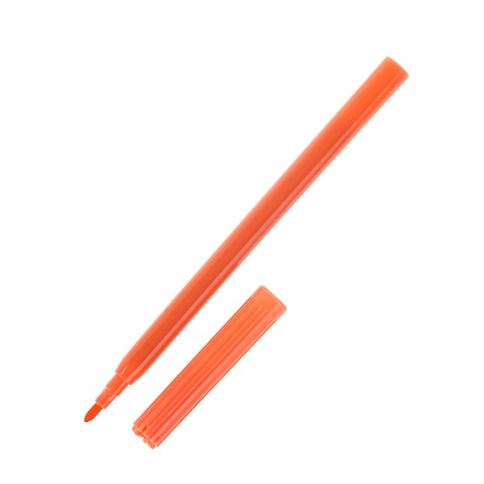 Фломастеры 24 цвета Silwerhof "Народная коллекция", вентилируемый колпачок, круглый PP-корпус