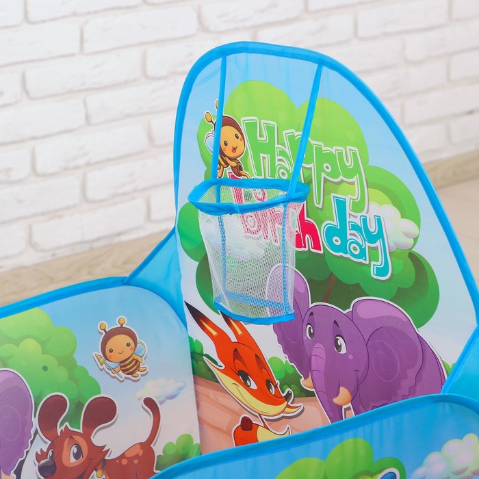 Манеж детский игровой Зверята, 59*59*74см, коробка