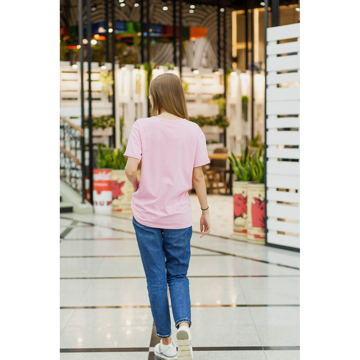 Футболка женская KAFTAN "Сарказм", розовый, р-р 40-42, 92% хл. 8% эл.