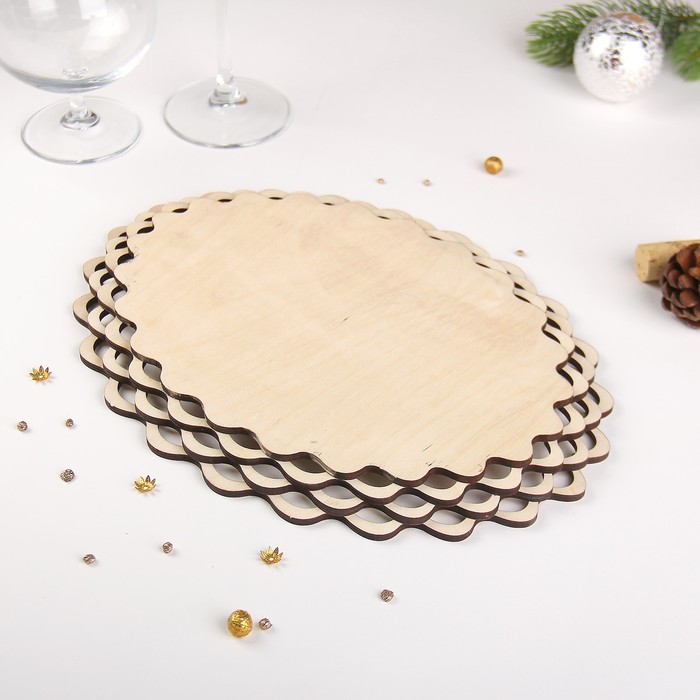 Поднос «Свинки», хохлома, 33,5×24,8 см