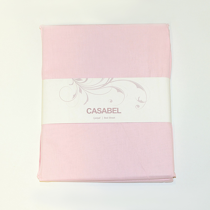 Простыня, размер 220х240 см, цвет розовый, ранфорс