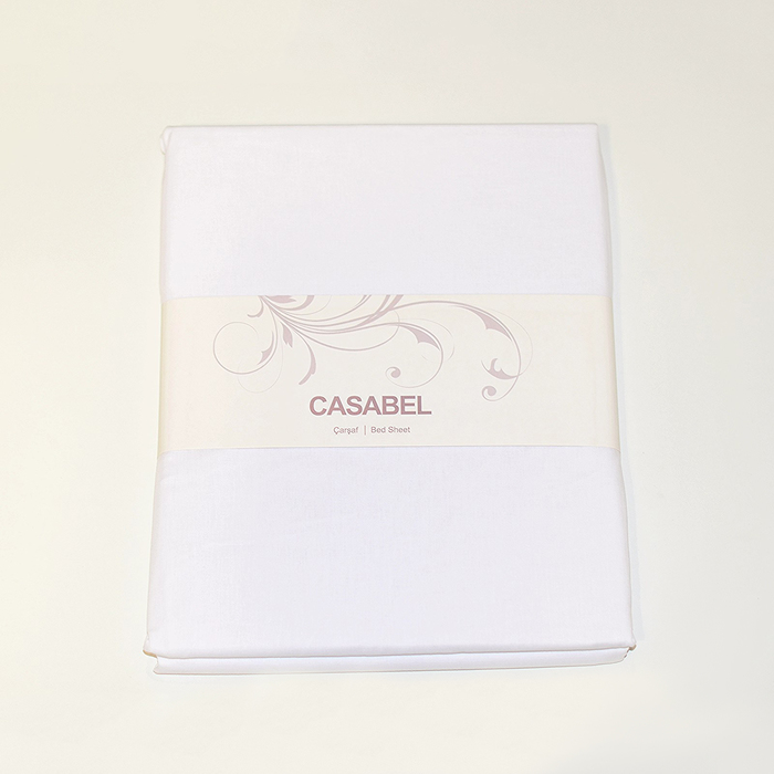 Простыня, размер 160х240 см, цвет белый, ранфорс