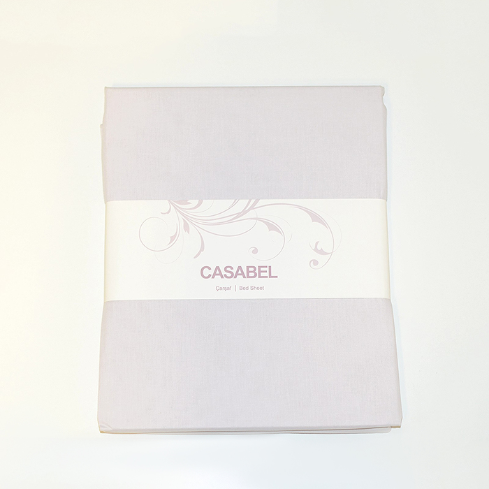 Простыня, размер 160х240 см, цвет серый, ранфорс