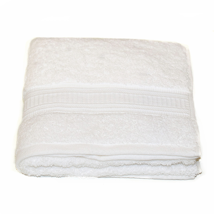 Полотенце, размер 50х90 см, белый, махра 500 г/м2