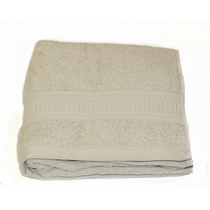 Полотенце, размер 50х90 см, жемчужный, махра 500 г/м2