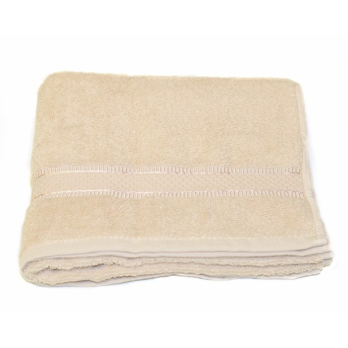 Полотенце Basic, размер 70х140 см, бежевый, махра 360 г/м2