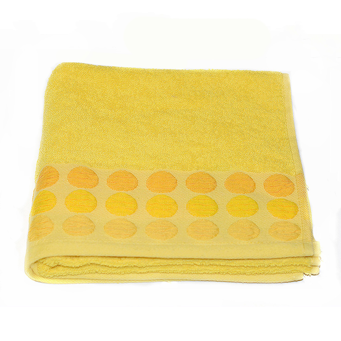 Полотенце Point, размер 70х140 см, жёлтый, махра 400 г/м2