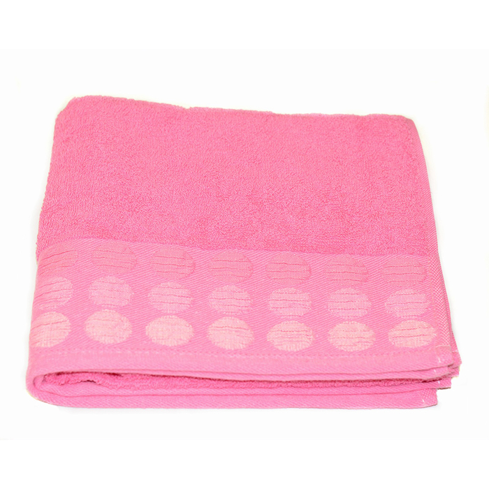 Полотенце Point, размер 50х90 см, фуксия, махра 400 г/м2