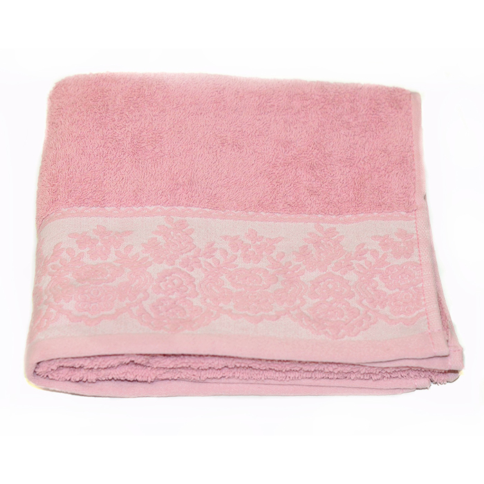 Полотенце Garden, размер 70х140 см, роза, махра 400 г/м2