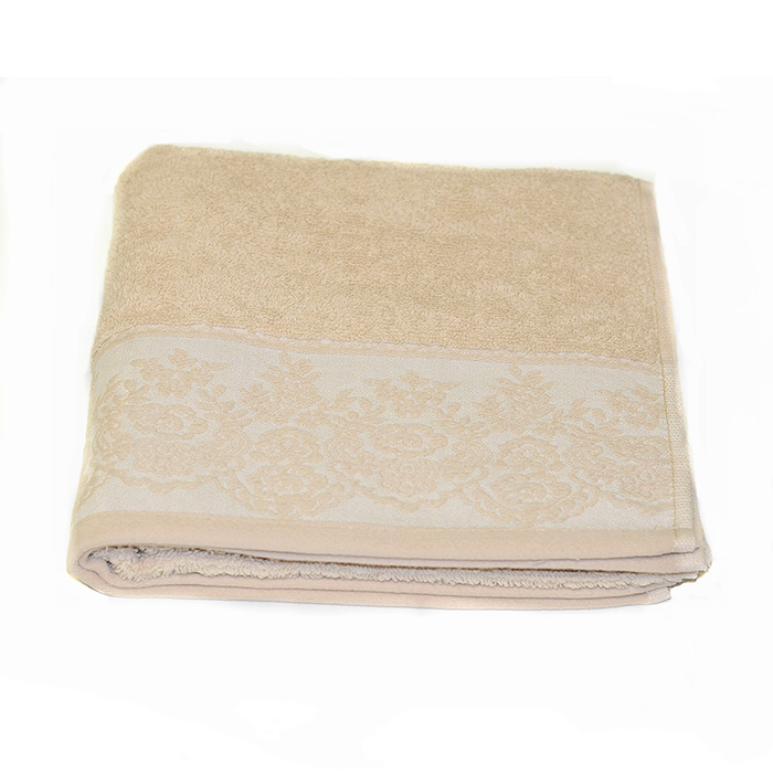 Полотенце Garden, размер 50х90 см, бежевый, махра 400 г/м2