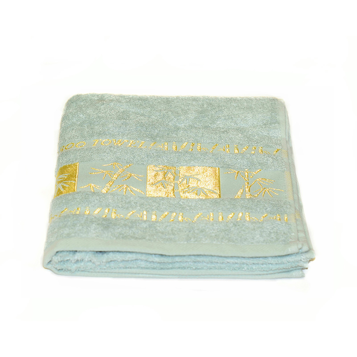 Полотенце Bamboo Gold, размер 70х140 см, мятный, махра 480 г/м2
