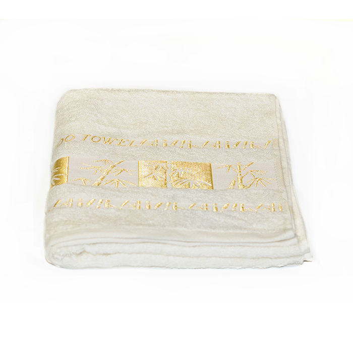 Полотенце Bamboo Gold, размер 70х140 см, кремовый, махра 480 г/м2