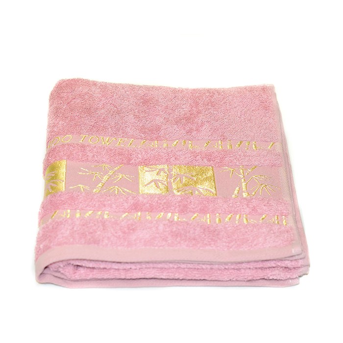 Полотенце Bamboo Gold, размер 50х90 см. роза, махра 480 г/м2