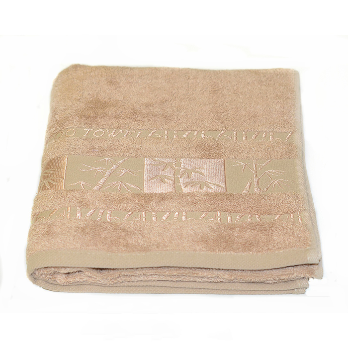 Полотенце Bamboo, размер 50х90 см, мокко, махра 480 г/м2