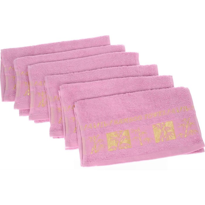 Набор пототенец Bamboo Gold, размер 30х50 см-6 шт., мятный, махра 480 г/м2