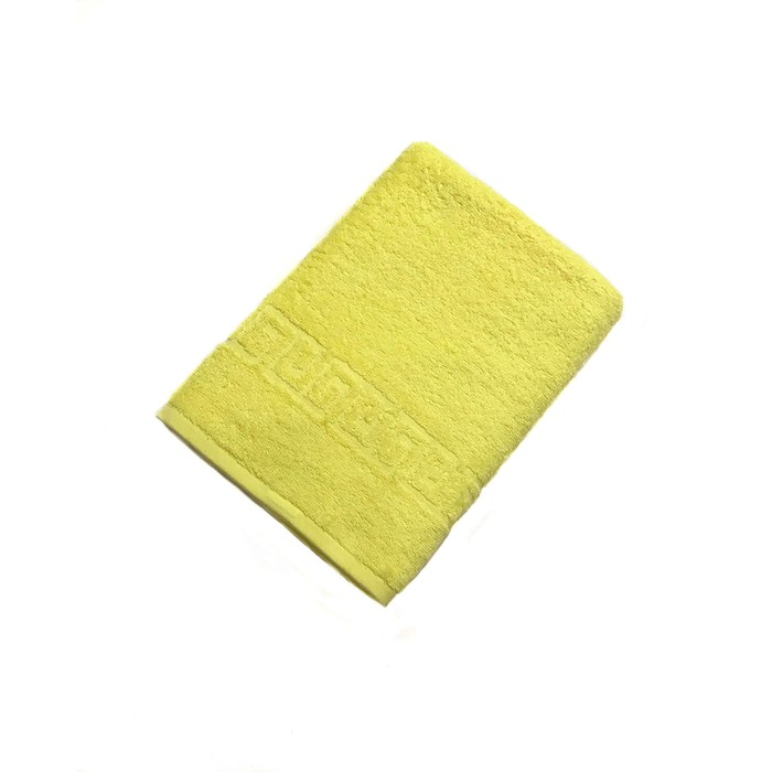 Полотенце Greek Ornament, размер 70х140 см, лимонный, махра 430 г/м2