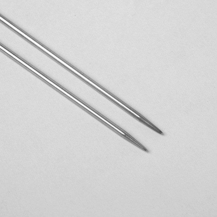 Спицы для вязания, прямые, d=3,5мм, 20см, 2шт