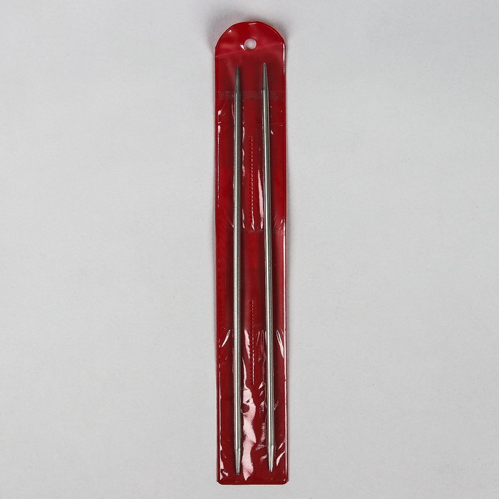 Спицы для вязания, прямые, d=3,5мм, 20см, 2шт