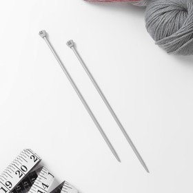 Спицы для вязания, прямые, с тефлоновым покрытием, d = 4 мм, 20 см, 2 шт от Сима-ленд