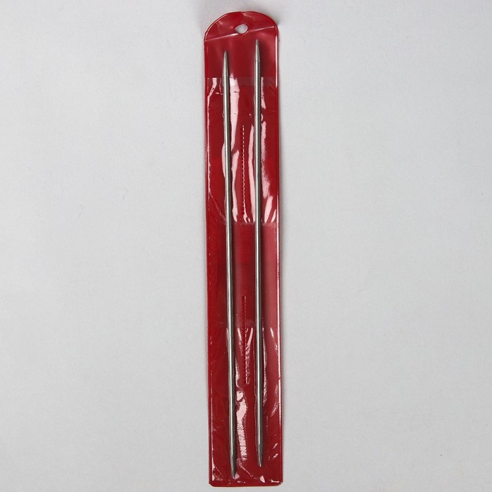 Спицы для вязания, прямые, d=2,5мм, 20см, 2шт