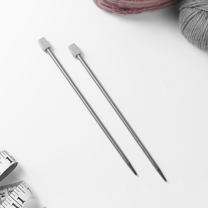 Спицы для вязания, прямые, d=5мм, 20см, 2шт